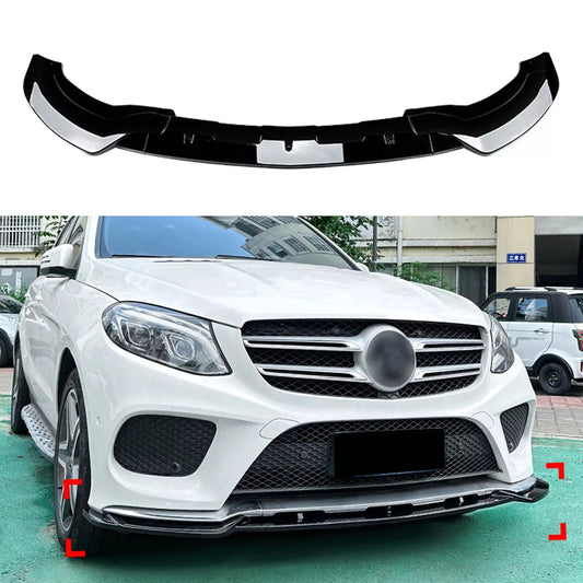 Gloss Black Front Splitter for W166/C166 GLE Class 2015-2018