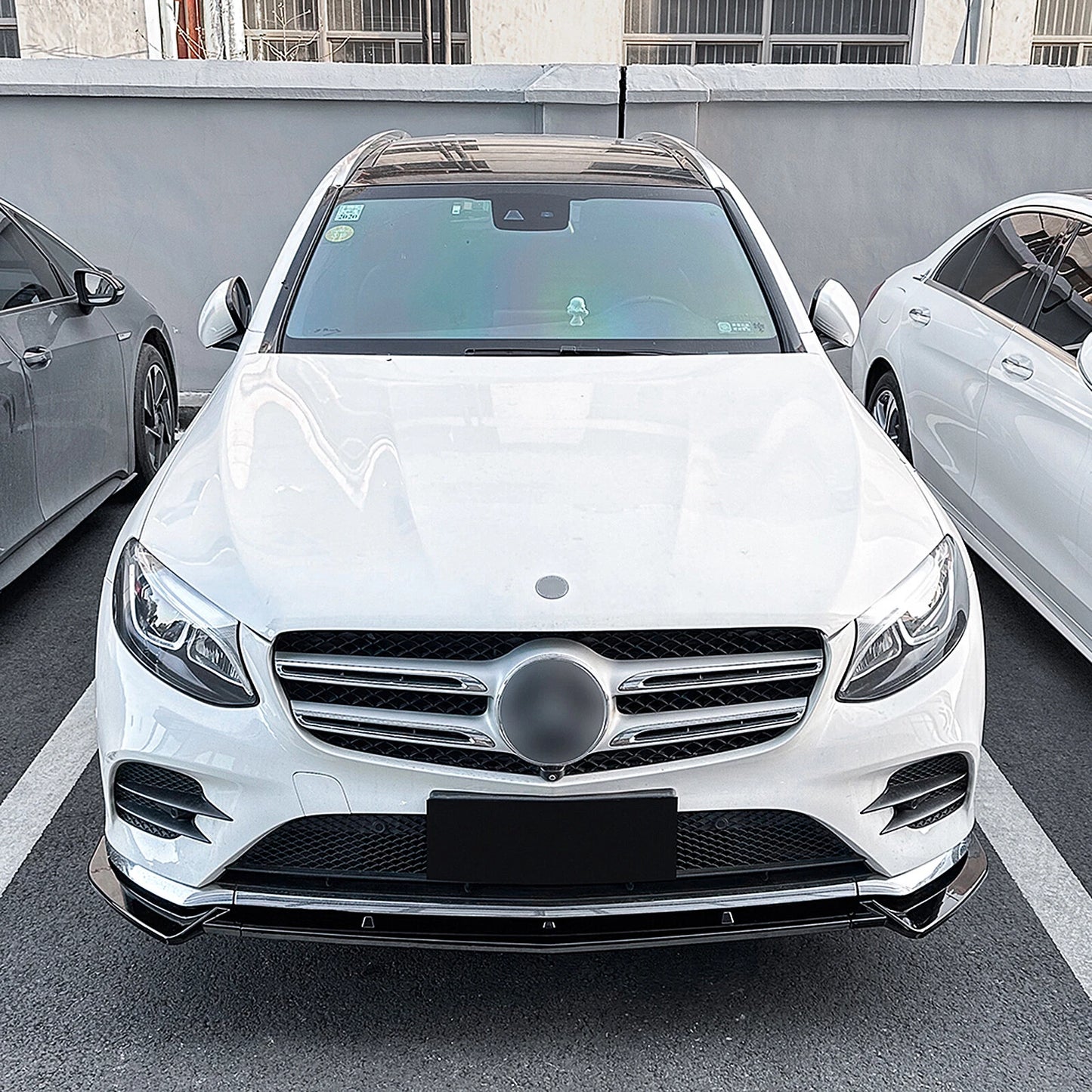 Gloss Balck Front Splitter for X253/C253 GLC Class 2016-2019